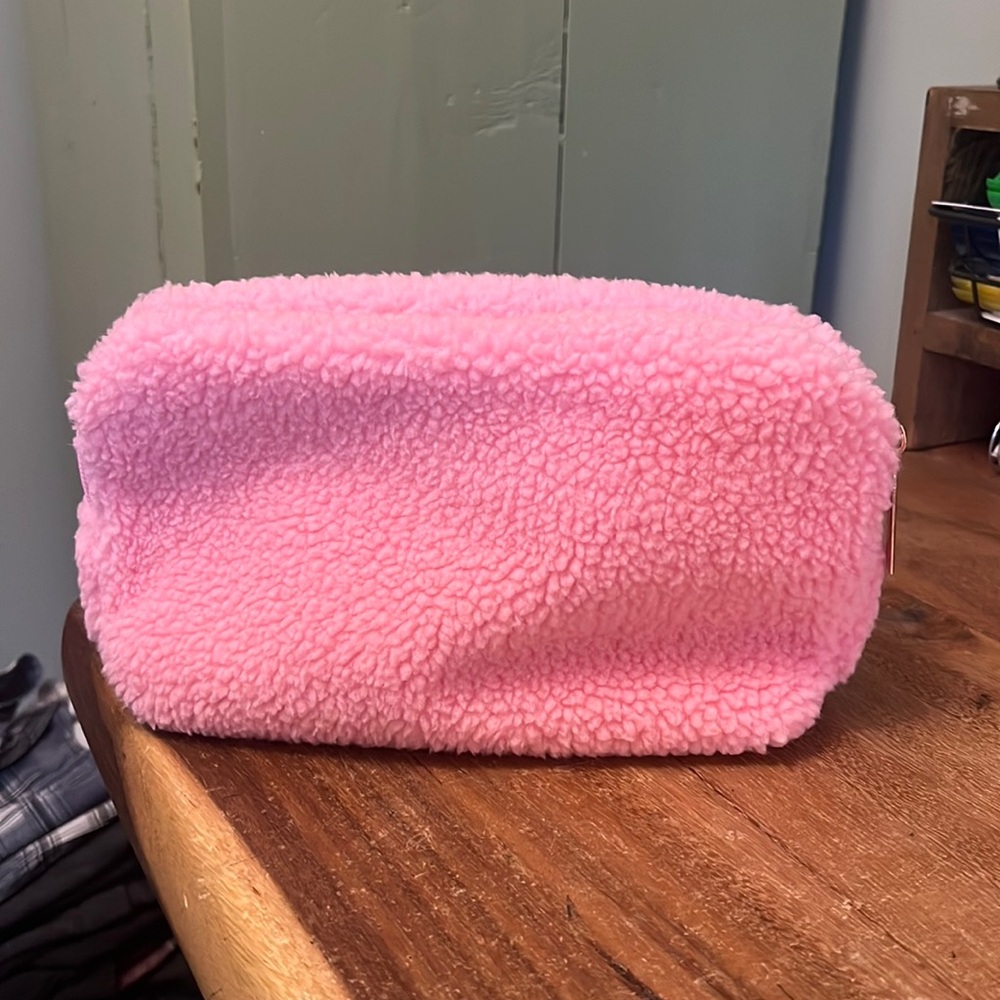 Fluffy Pink Comsetic Bag